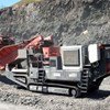 Sandvik QJ341 Mobile jaw crusher and QH331 Mobile cone crusher working in limestone